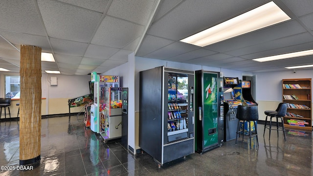 1233 S Atlantic Ave Unit 102, Daytona Beach, FL 32118 - misc room with a drop ceiling and baseboards