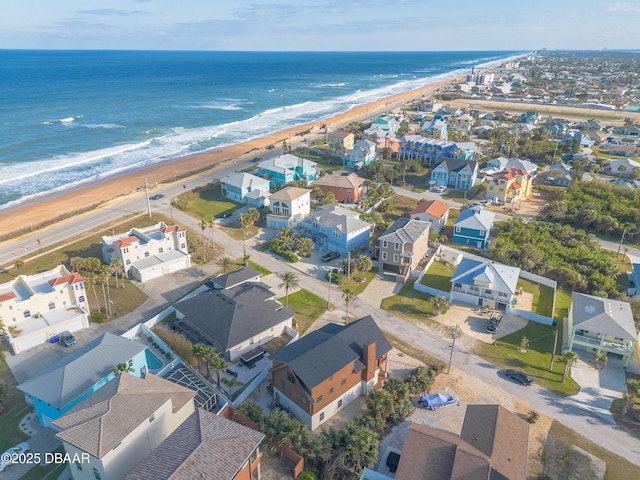 109 Avalon Dr, Ormond Beach, FL 32176 - birds eye view of property featuring a water view, a residential view, and a beach view