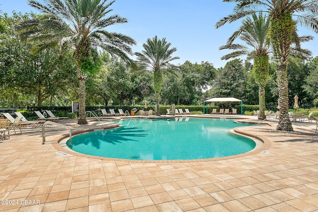 view of pool with a patio