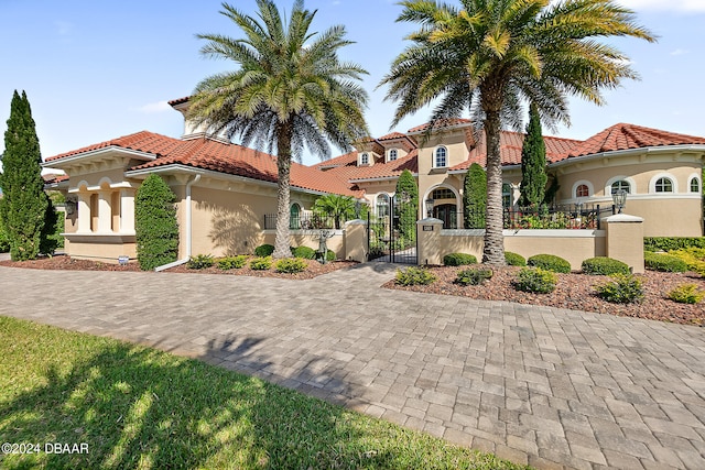 view of mediterranean / spanish house