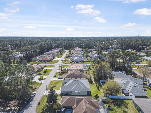 bird's eye view with a residential view