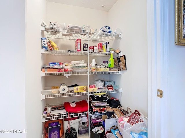 view of pantry