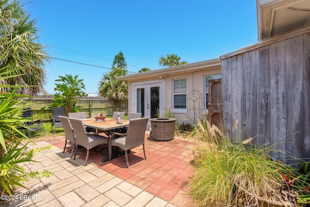 view of patio / terrace with french doors