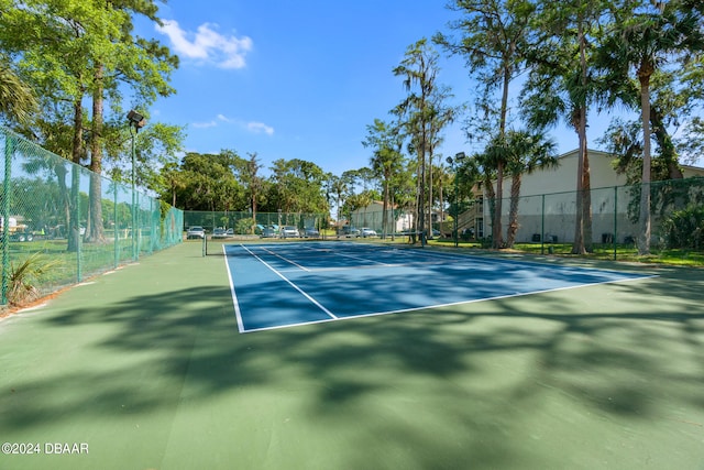 view of tennis court