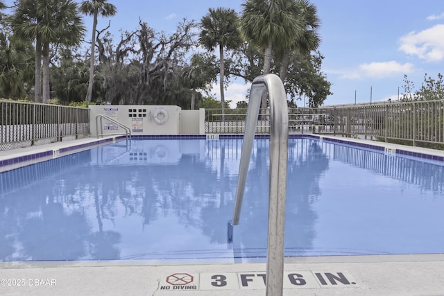 pool with fence