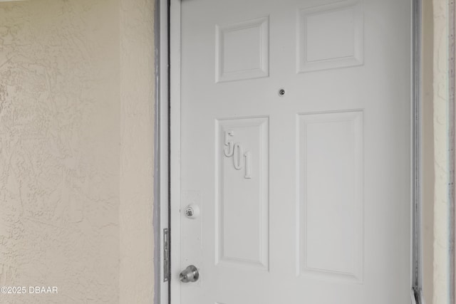 exterior details with stucco siding