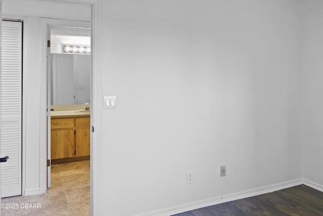 interior space with baseboards