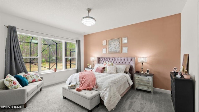 bedroom featuring carpet floors