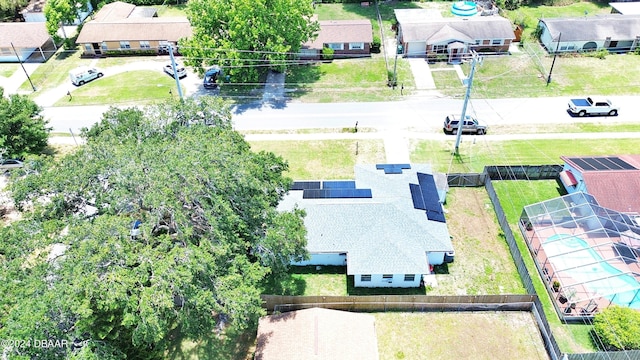 bird's eye view featuring a residential view