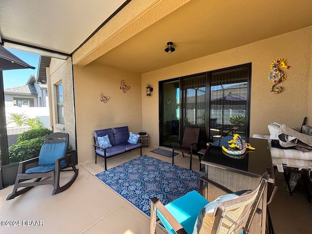 view of patio / terrace with outdoor lounge area