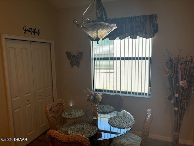 view of dining room