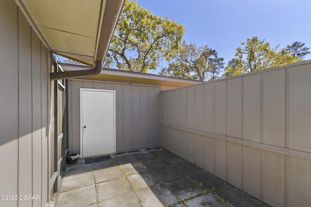 view of patio with fence