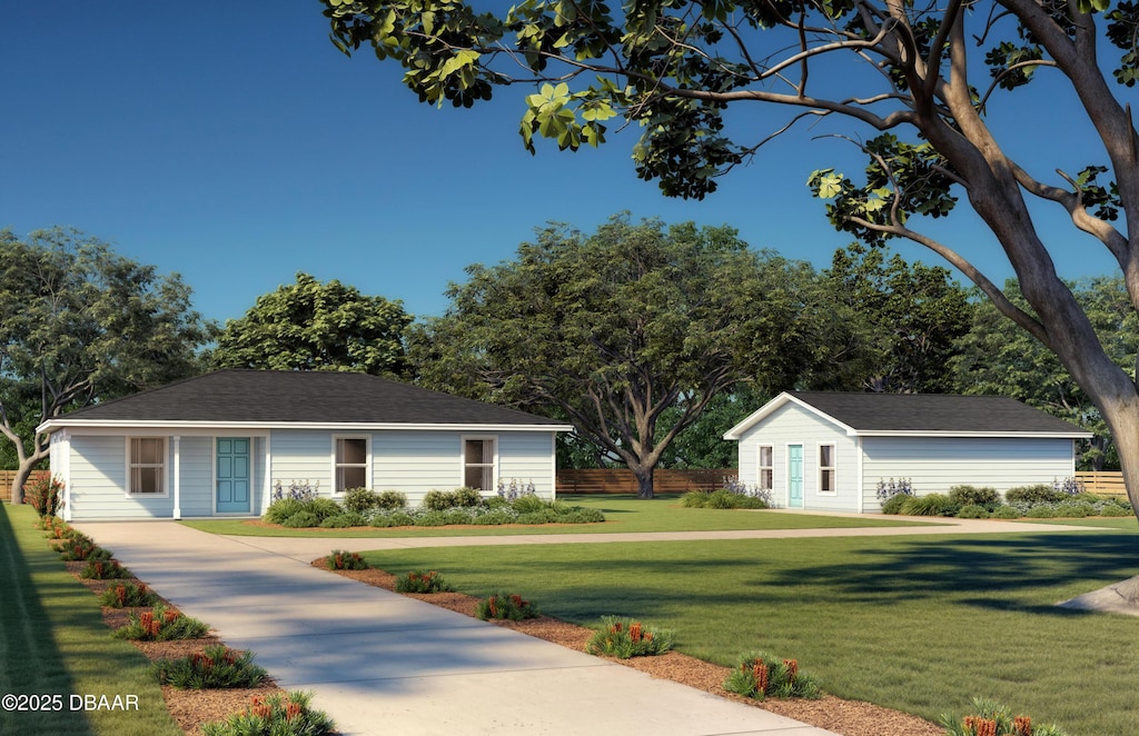 210 Center St, Daytona Beach, FL 32117 - ranch-style home with an outbuilding