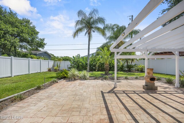 view of patio / terrace with a pergola