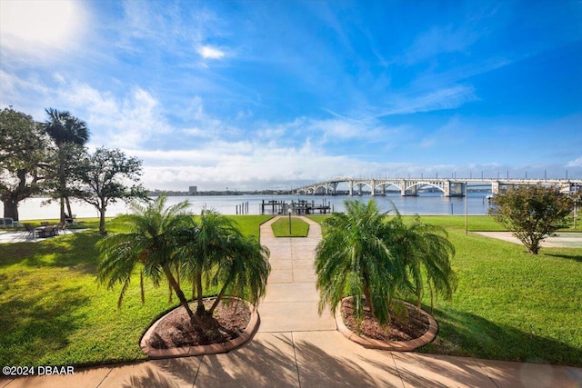 view of water feature