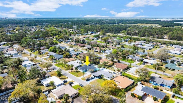 birds eye view of property featuring a residential view