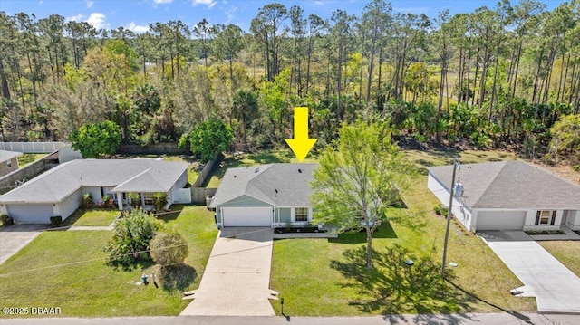 birds eye view of property