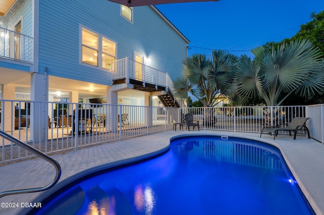 view of pool with a patio