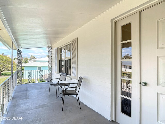 view of balcony