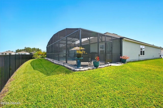 52 Lumber Jack Trl, Palm Coast, FL 32137 - back of house with a lanai, a patio area, and stucco siding