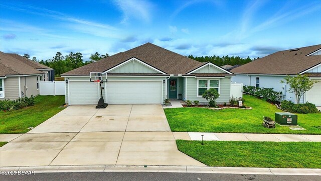 52 Lumber Jack Trl, Palm Coast, FL 32137 - ranch-style home featuring a garage, driveway, and a residential view