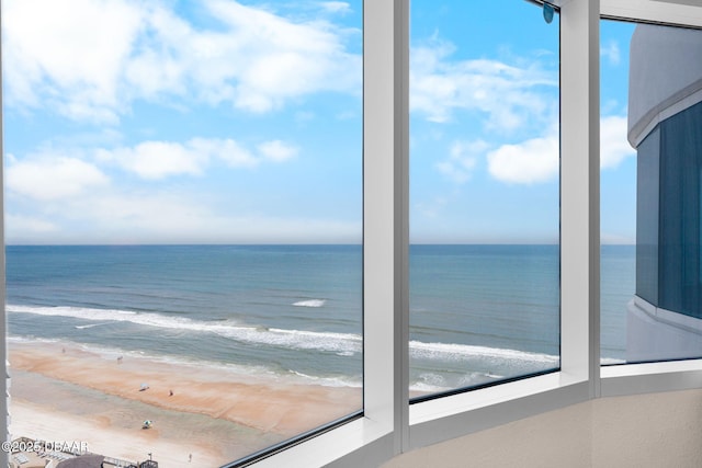 2625 S Atlantic Ave Unit 18Nw, Daytona Beach Shores, FL 32118 - water view with local beach