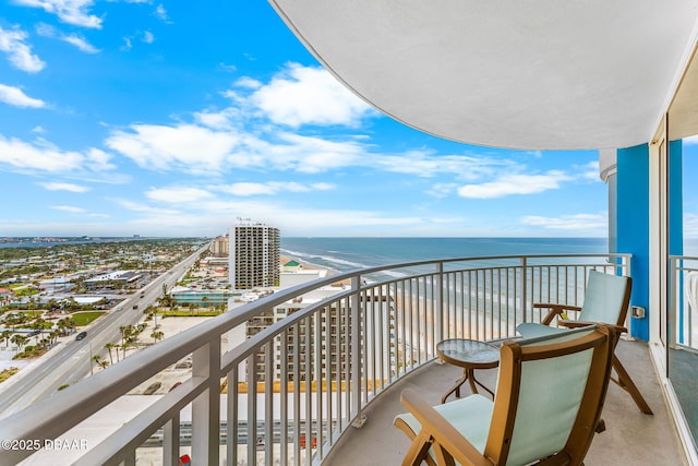 2625 S Atlantic Ave Unit 18Nw, Daytona Beach Shores, FL 32118 - balcony featuring a water view