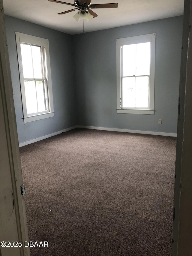 161 W 2nd Ave, Pierson, FL 32180 - carpeted spare room featuring a ceiling fan and baseboards