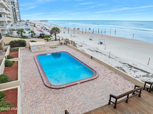 3807 S Atlantic Ave Unit 203, Daytona Beach, FL 32118 - community pool with view of water and beach