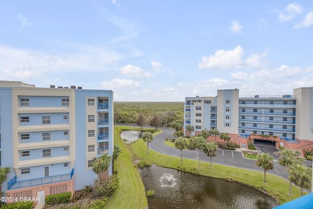 view of property featuring a water view