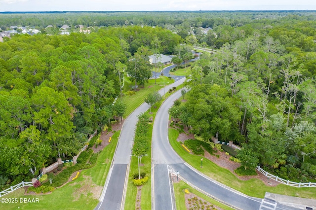 bird's eye view with a forest view