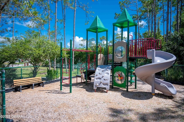 community playground featuring fence