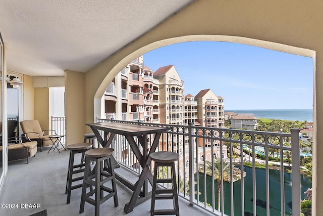 200 Ocean Crest Dr Unit 705, Palm Coast, FL 32137 - balcony with a water view