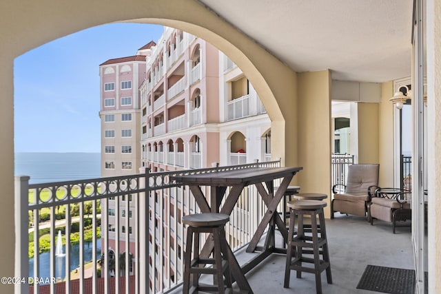 200 Ocean Crest Dr Unit 705, Palm Coast, FL 32137 - balcony with a water view