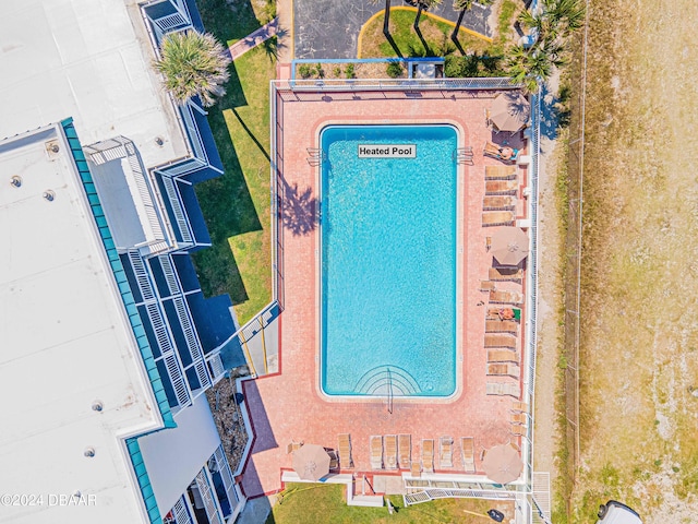 935 S Atlantic Ave Unit 223, Daytona Beach, FL 32118 - bird's eye view of a pool