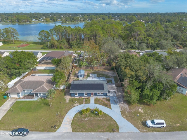 991 Dawson Dr, Deltona, FL 32725 - aerial overview of property's location featuring a large body of water