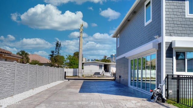 exterior space with fence
