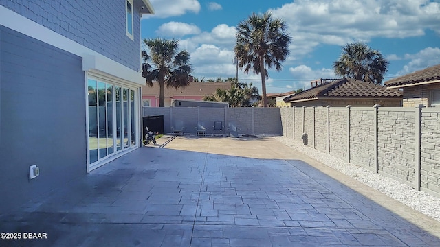 view of patio / terrace with a fenced backyard