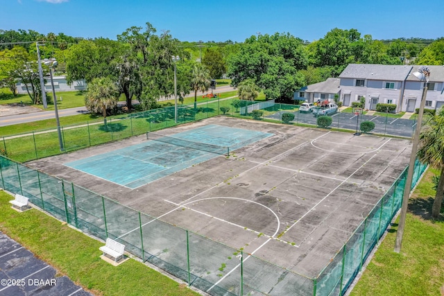 view of tennis court