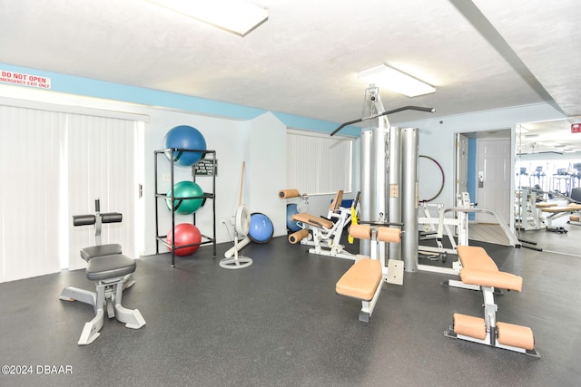 view of exercise room