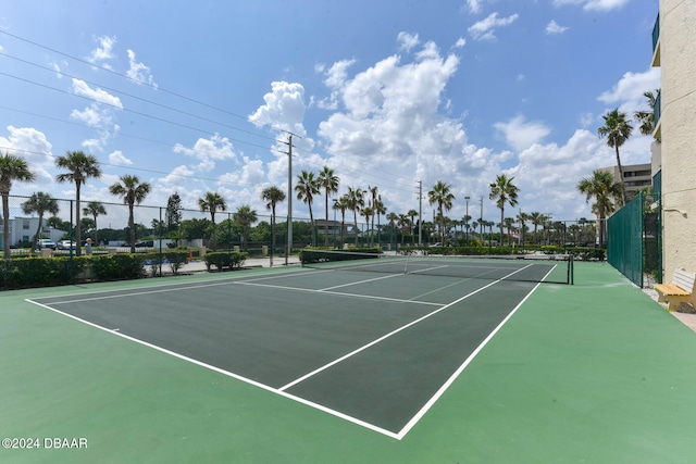 view of tennis court