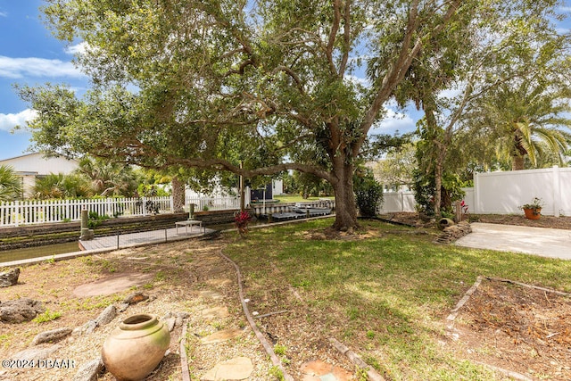 view of yard with a patio