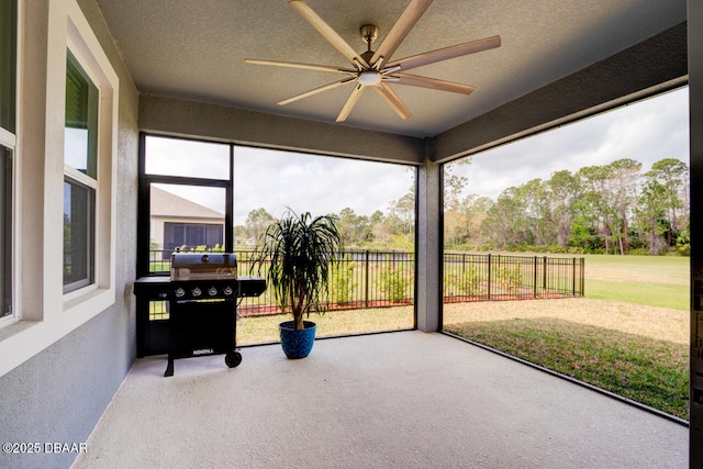 view of sunroom / solarium