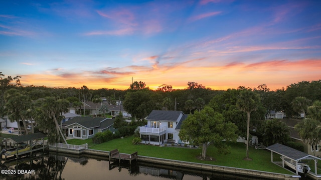 453 Palm Ave, Ormond Beach, FL 32174 - aerial view of residential area featuring a large body of water