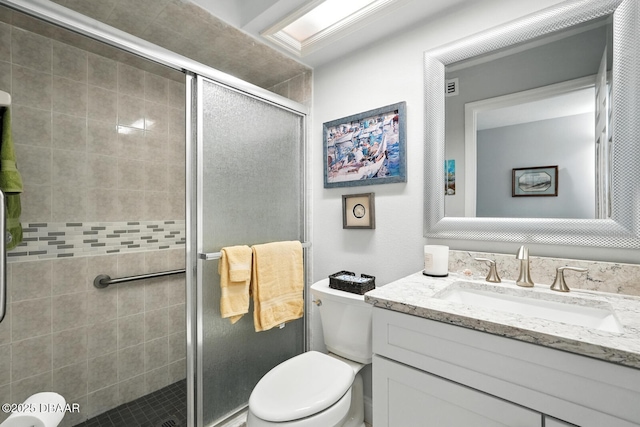 453 Palm Ave, Ormond Beach, FL 32174 - full bathroom with vanity and a stall shower