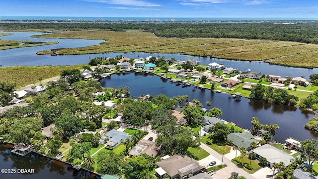 453 Palm Ave, Ormond Beach, FL 32174 - aerial view of residential area with a nearby body of water