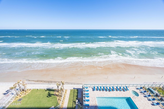 water view featuring a view of the beach