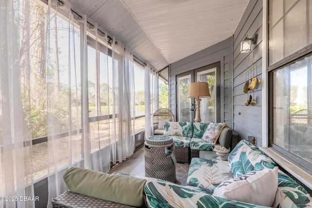 view of sunroom