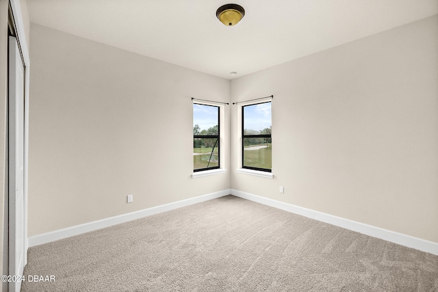 view of carpeted empty room