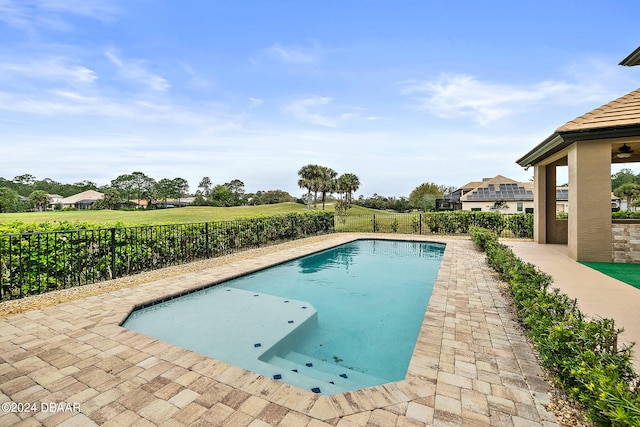 view of pool with a patio area